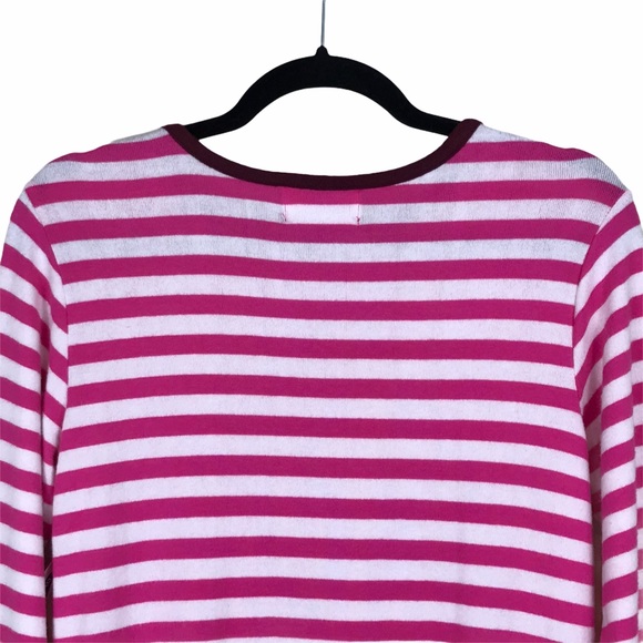 Old Navy Pink Stripe Crew Sweater Top - Picture 4 of 12